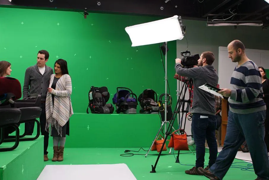 Chroma key production studio