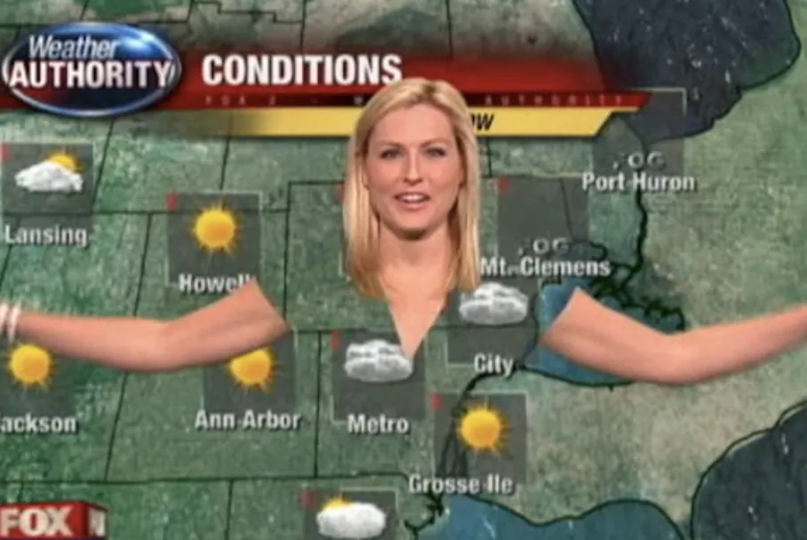 Green screen studio production setup