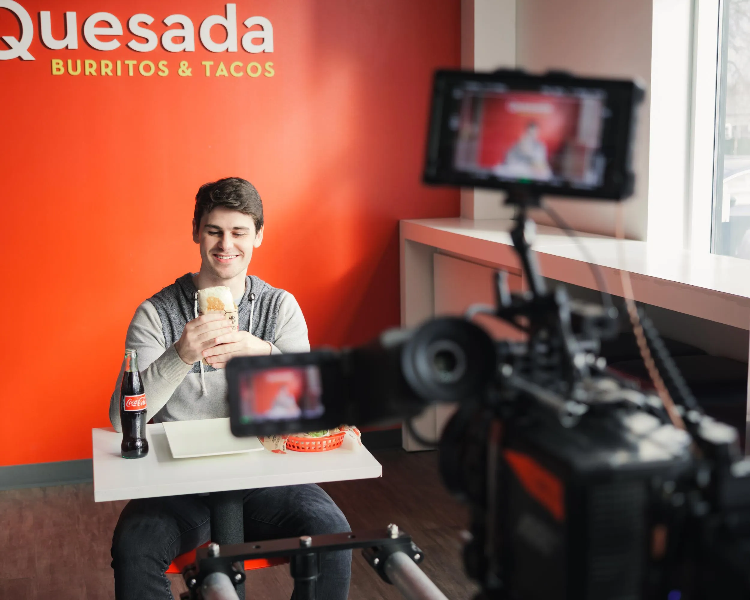 Quesada commercial — behind the scenes production